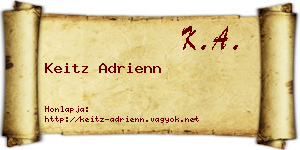 Keitz Adrienn névjegykártya